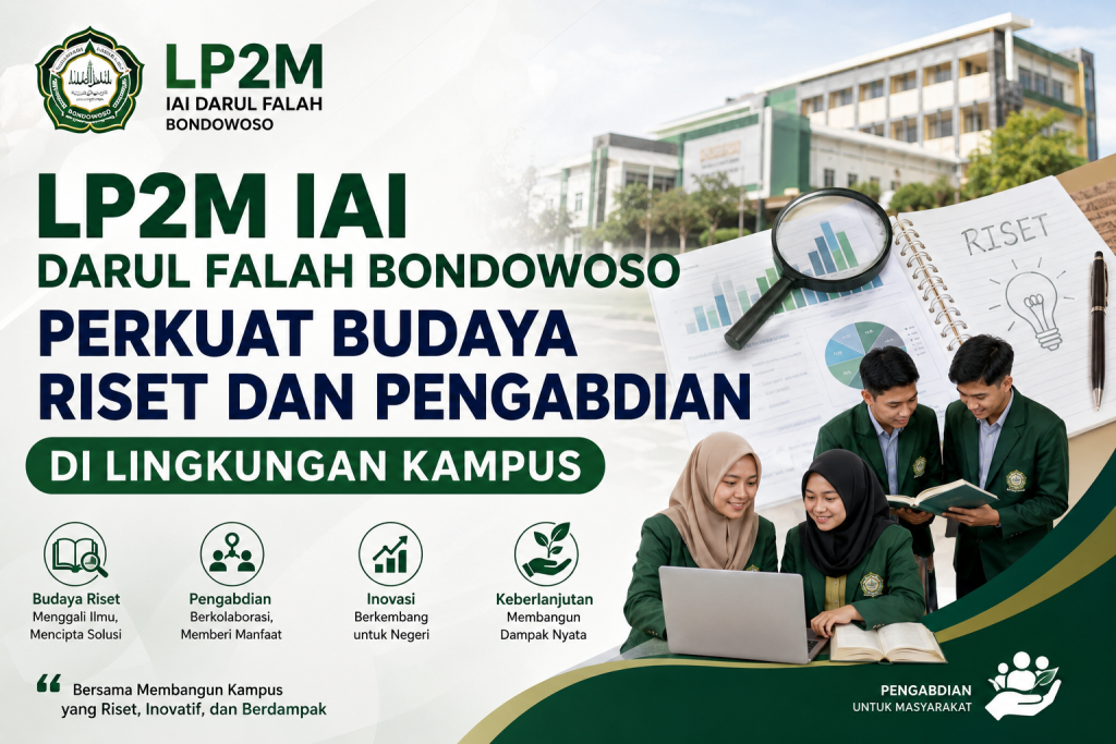 LP2M IAI Darul Falah Bondowoso Perkuat Budaya Riset dan Pengabdian di Lingkungan Kampus