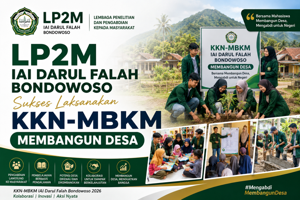 LP2M IAI Darul Falah Bondowoso Sukses Laksanakan KKN-MBKM Membangun Desa